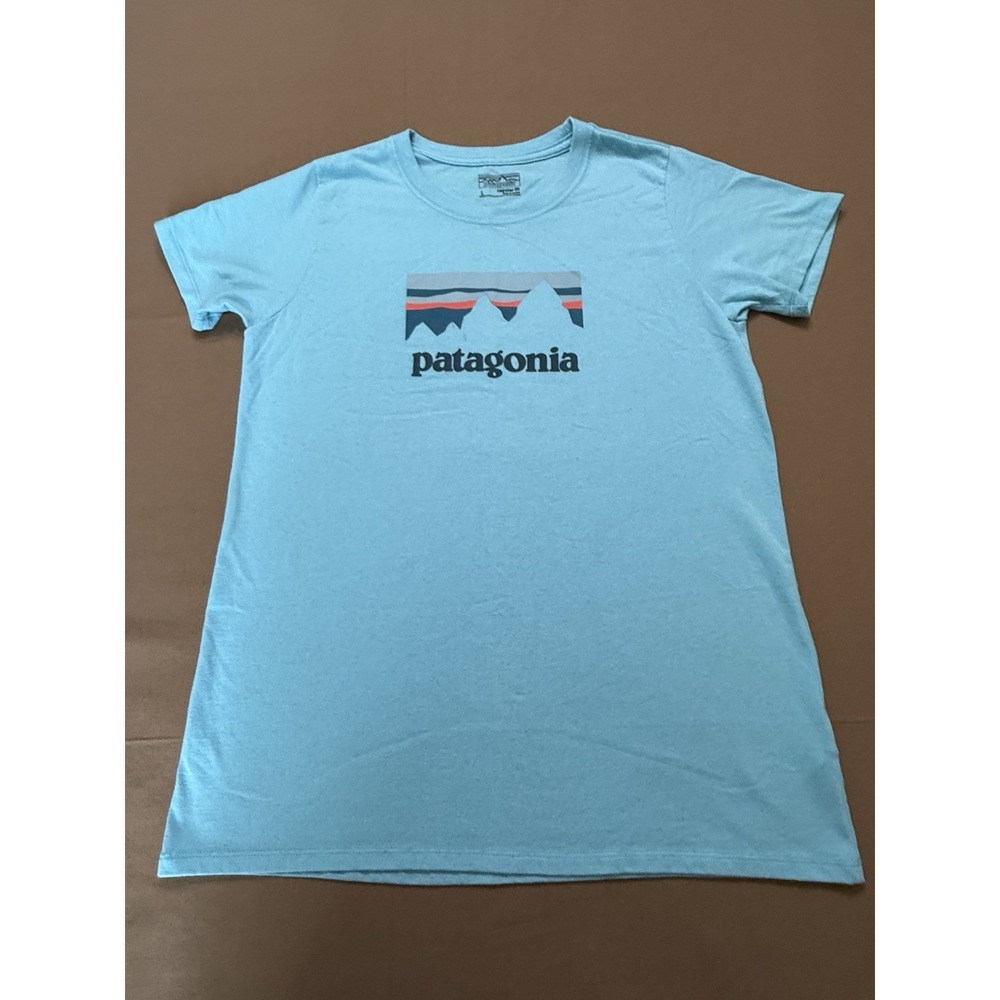 Patagonia‎ T-Shirt Men's Large Regular Fit Short Sleeve Blue